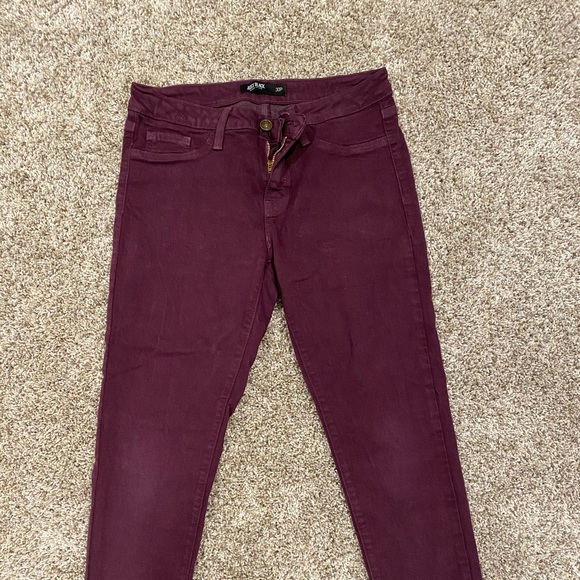 Just Black Denim - Just Black - Wine Colored Jeans